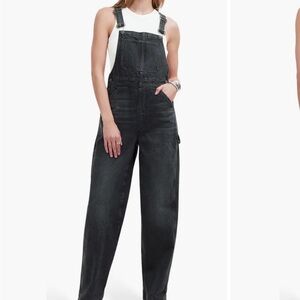Madewell Black Denim Overalls